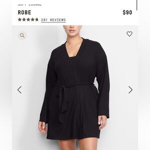 Skims soft lounge robe worn once size XL black